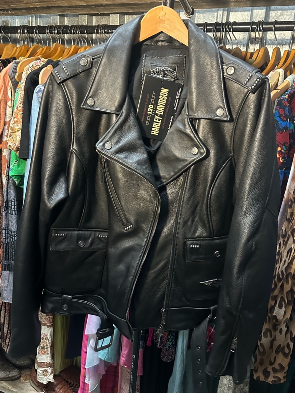 Harley-Davidson Black Leather moto riding Jacket